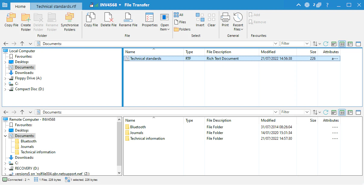 screenshot of NetSupport Manager